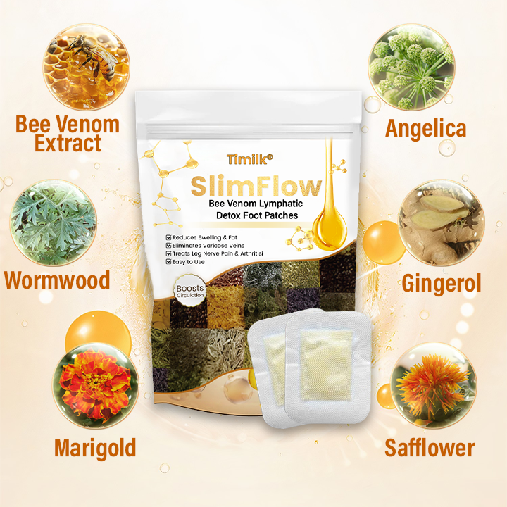Timilk® SlimFlow Bee Venom Lymphatic Detox Foot Patches（A）