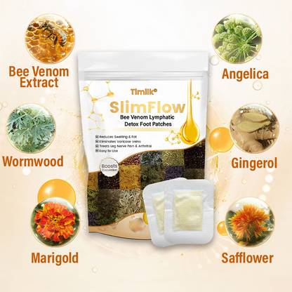 Timilk® SlimFlow Bee Venom Lymphatic Detox Foot Patches（A）